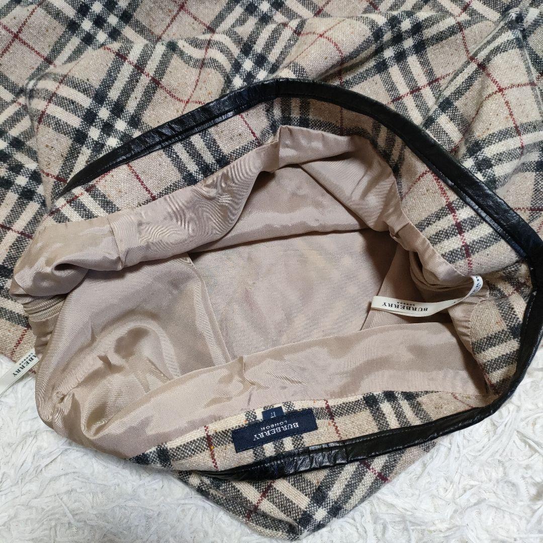 BURBERRY バーバリー　ノバチェック　ロング　スカート　大きいサイズ　変形