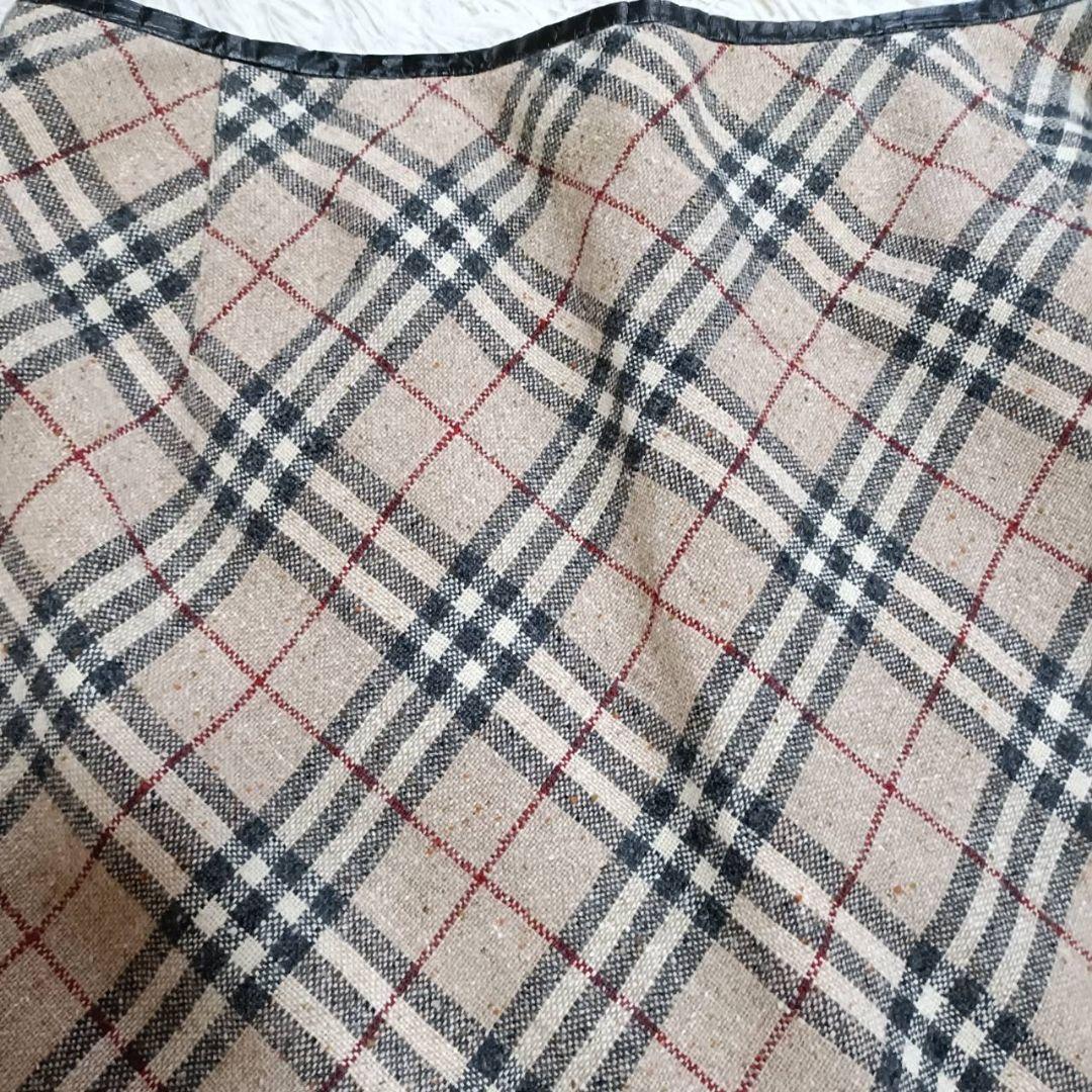 BURBERRY バーバリー　ノバチェック　ロング　スカート　大きいサイズ　変形