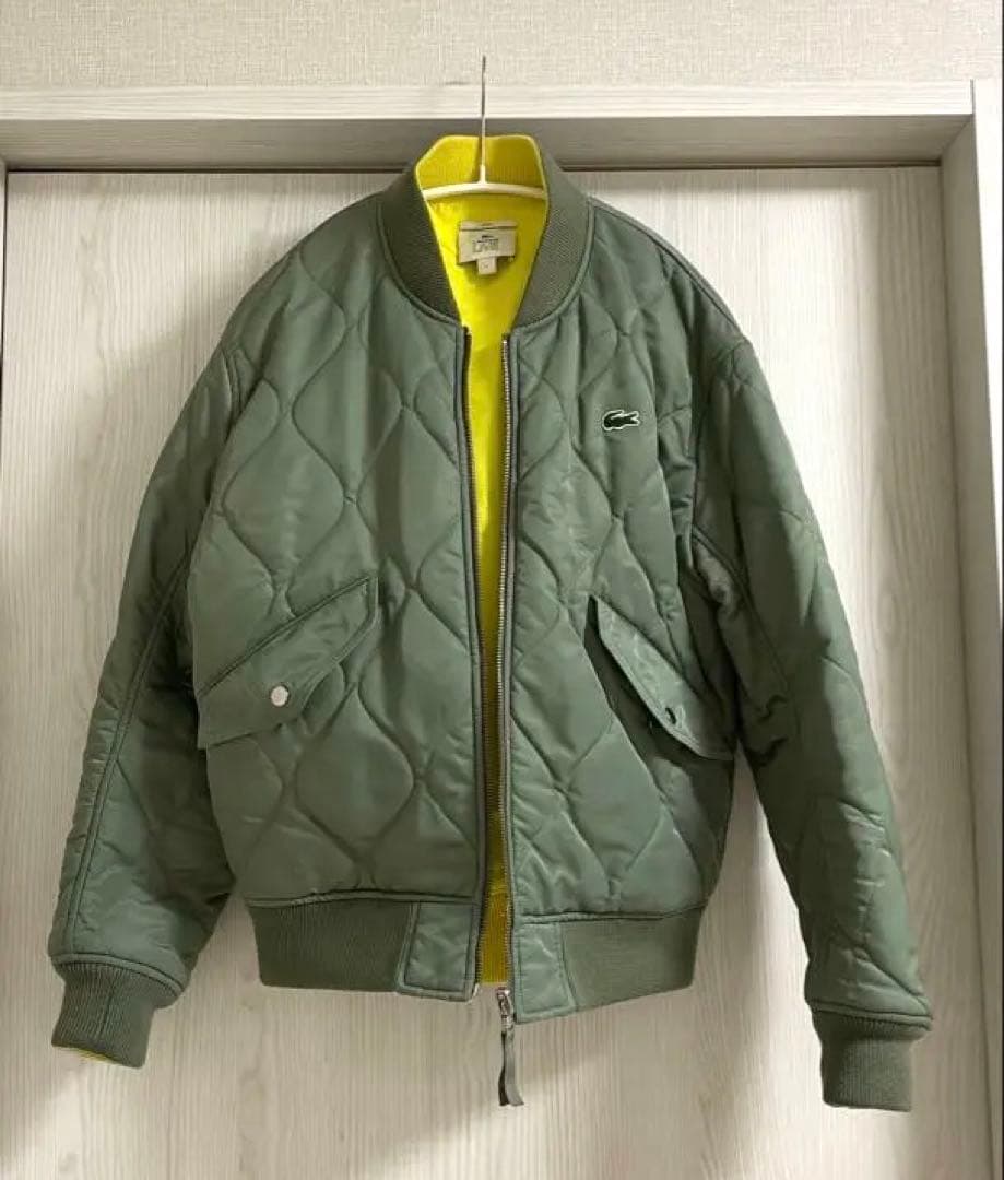 LACOSTE L!VE MA-1 キルティングジャケット リバーシブル