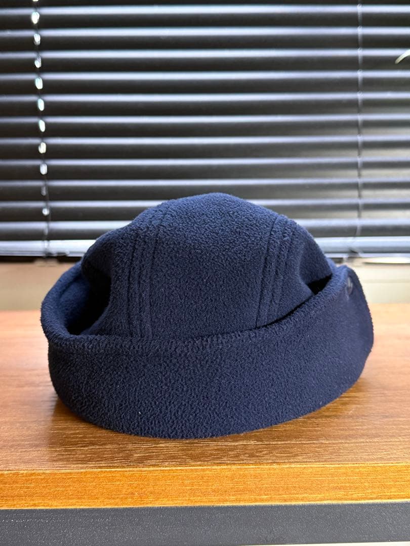 Supreme フリースキャップ ネイビー 耳あて付き