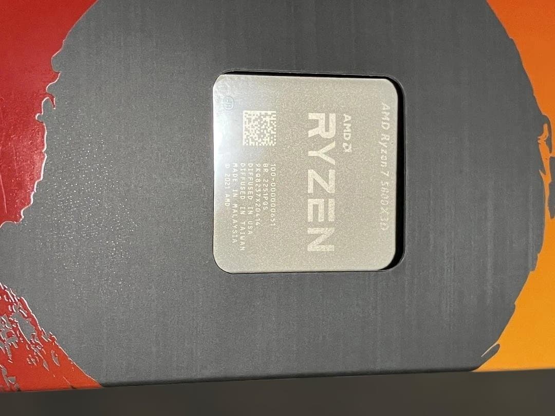 AMD RYZEN 7 5800X3D CPU 中古