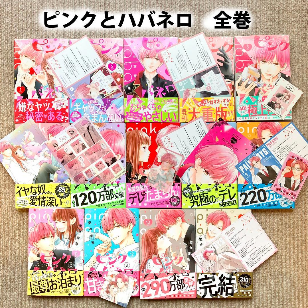 【特典多数・美品・全巻】 ピンクとハバネロ　全14巻　里中実華