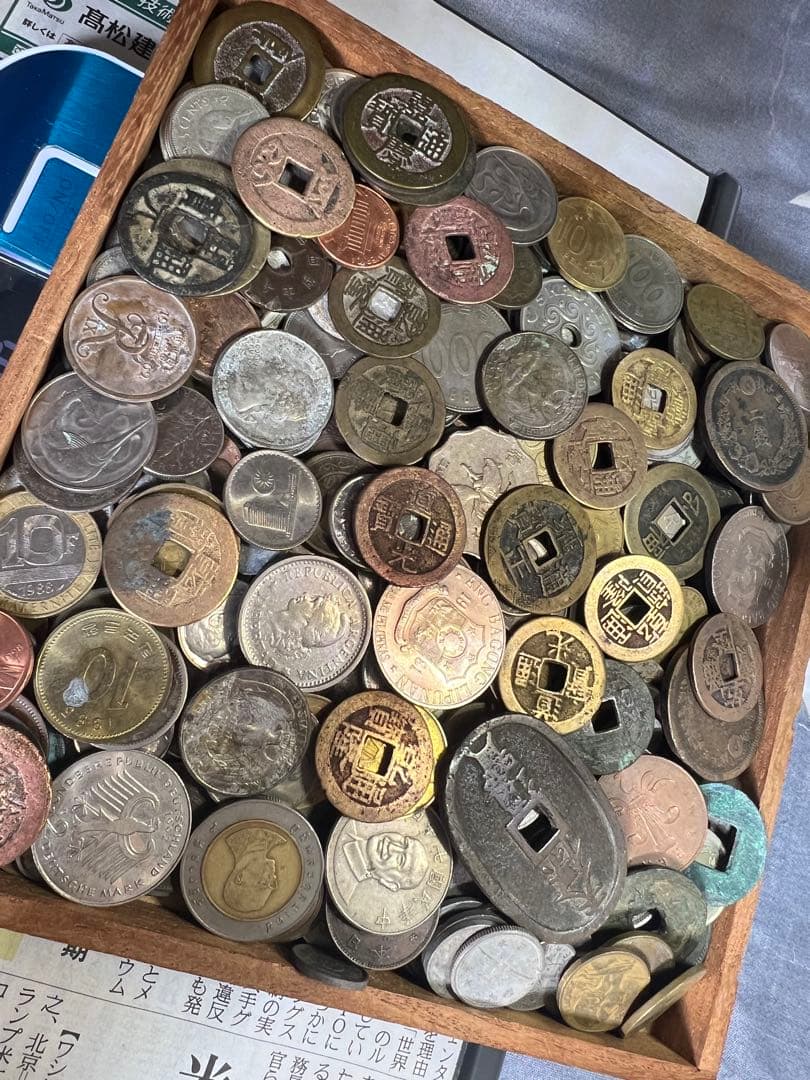 ち*け様 中国古錢 日本 アメリカ約1kgおまとめ大型貨幣　銀貨　ヨーロッパ 自