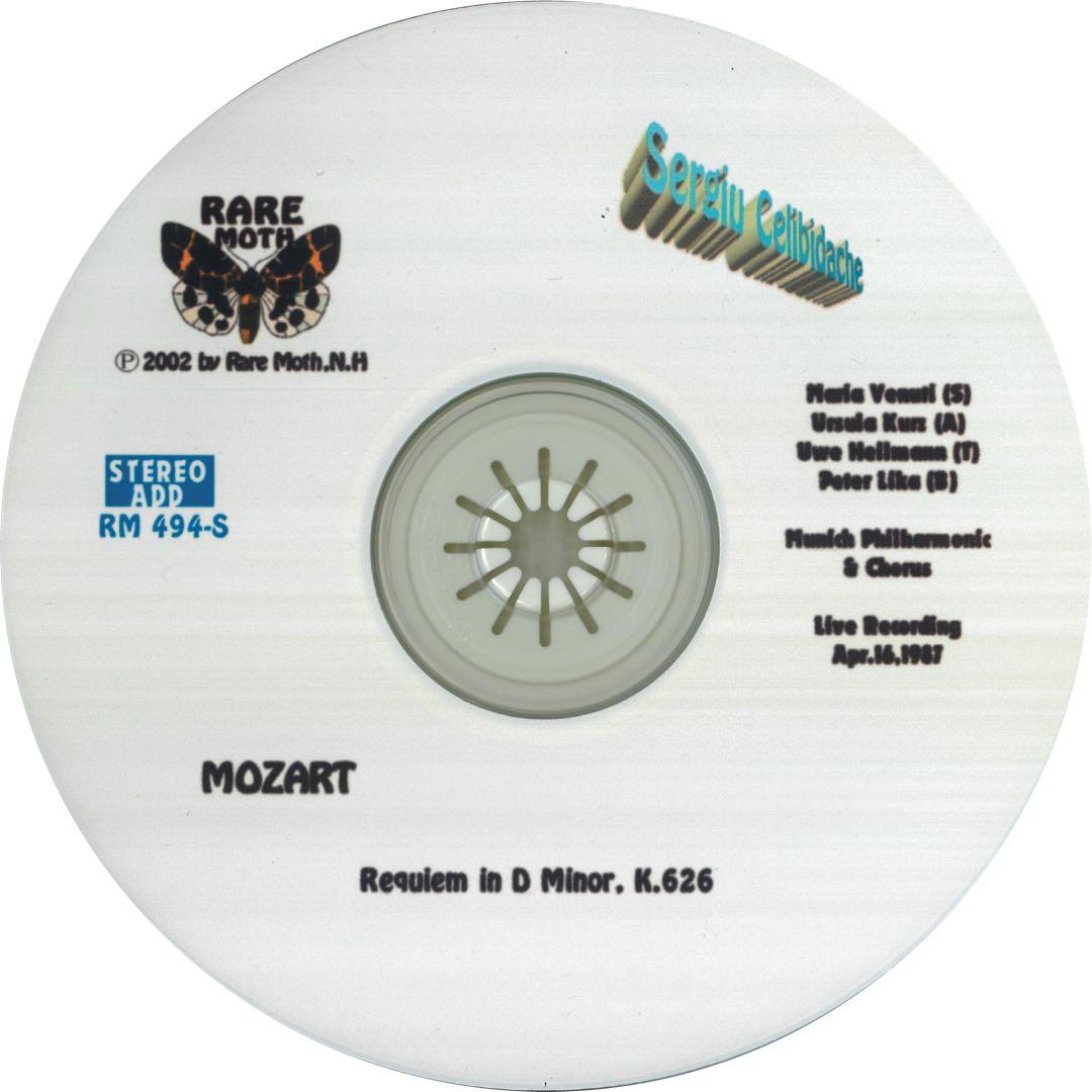 【1CD-R】チェリビダッケ レクイエム モーツァルト ミュンヘンフィル