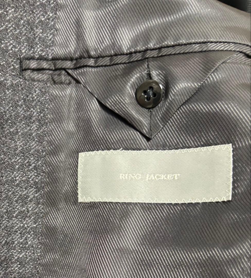 【新品未使用】Ring Jacket ウールジャケット Size：46 グレー