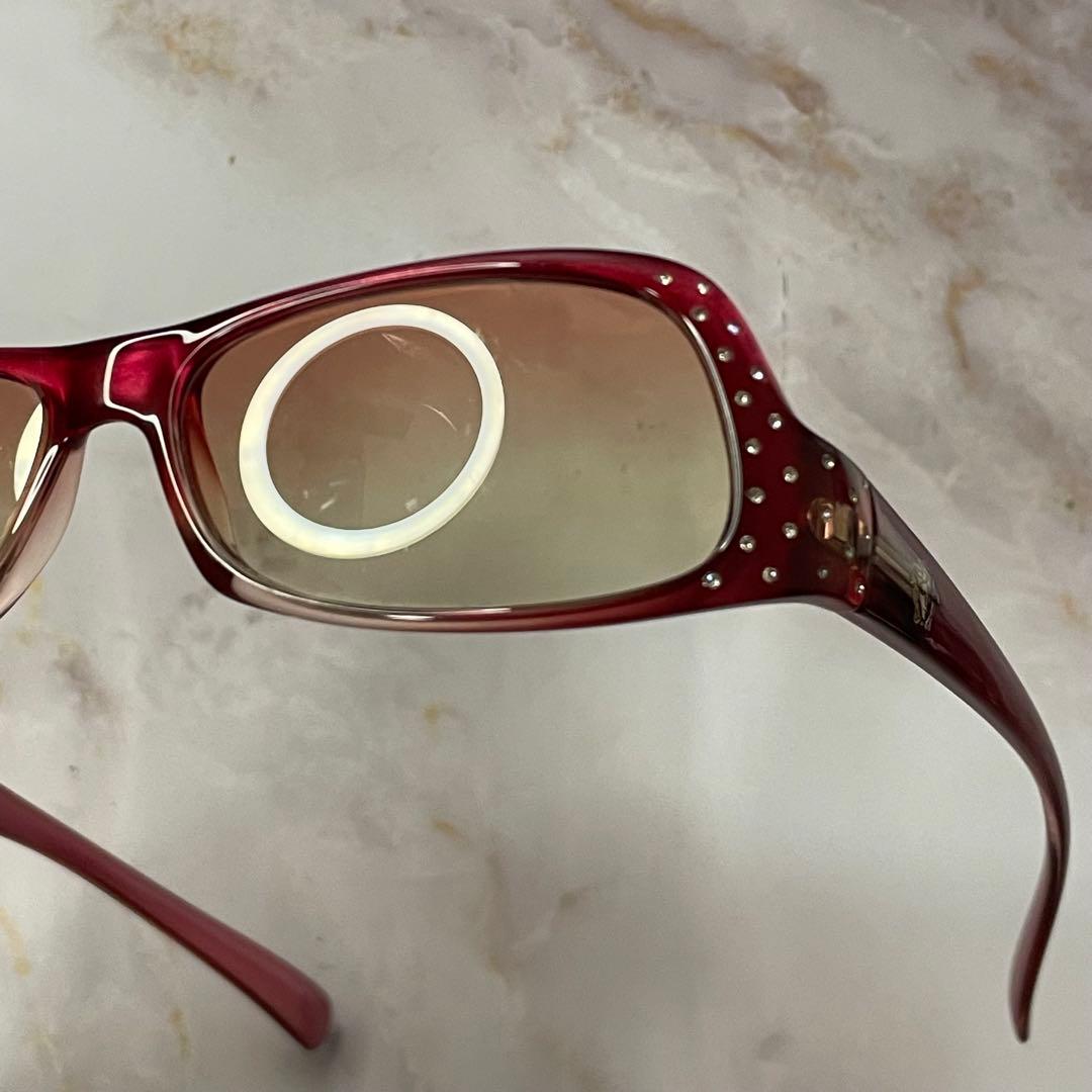 VERSACE スパンコール アンダーリム y2k archive サングラス