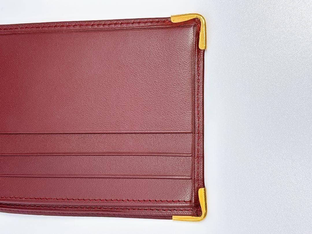 【極美品・完備品】Cartier マストライン 二つ折り財布
