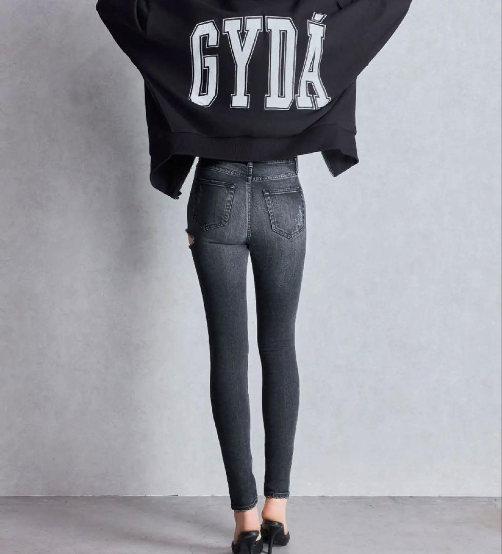 GYDA M/W SIDE RIPPEDスキニーデニムパンツ XS MOUSSY
