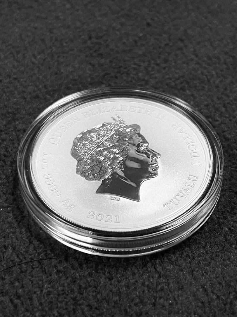 銀貨1オンス　ジョン・ウェンシリーズ ツバル　ケース付き　新品　2021年