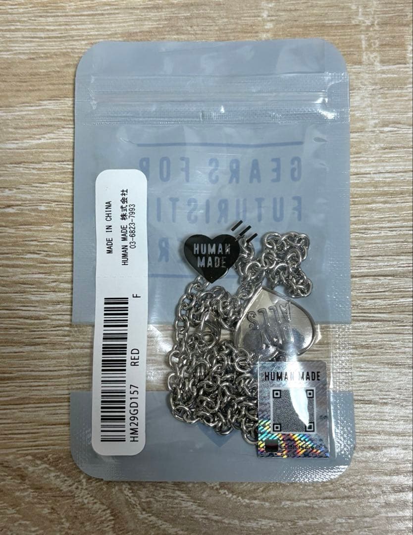 つかさ　HUMAN MADE Heart Necklace RED