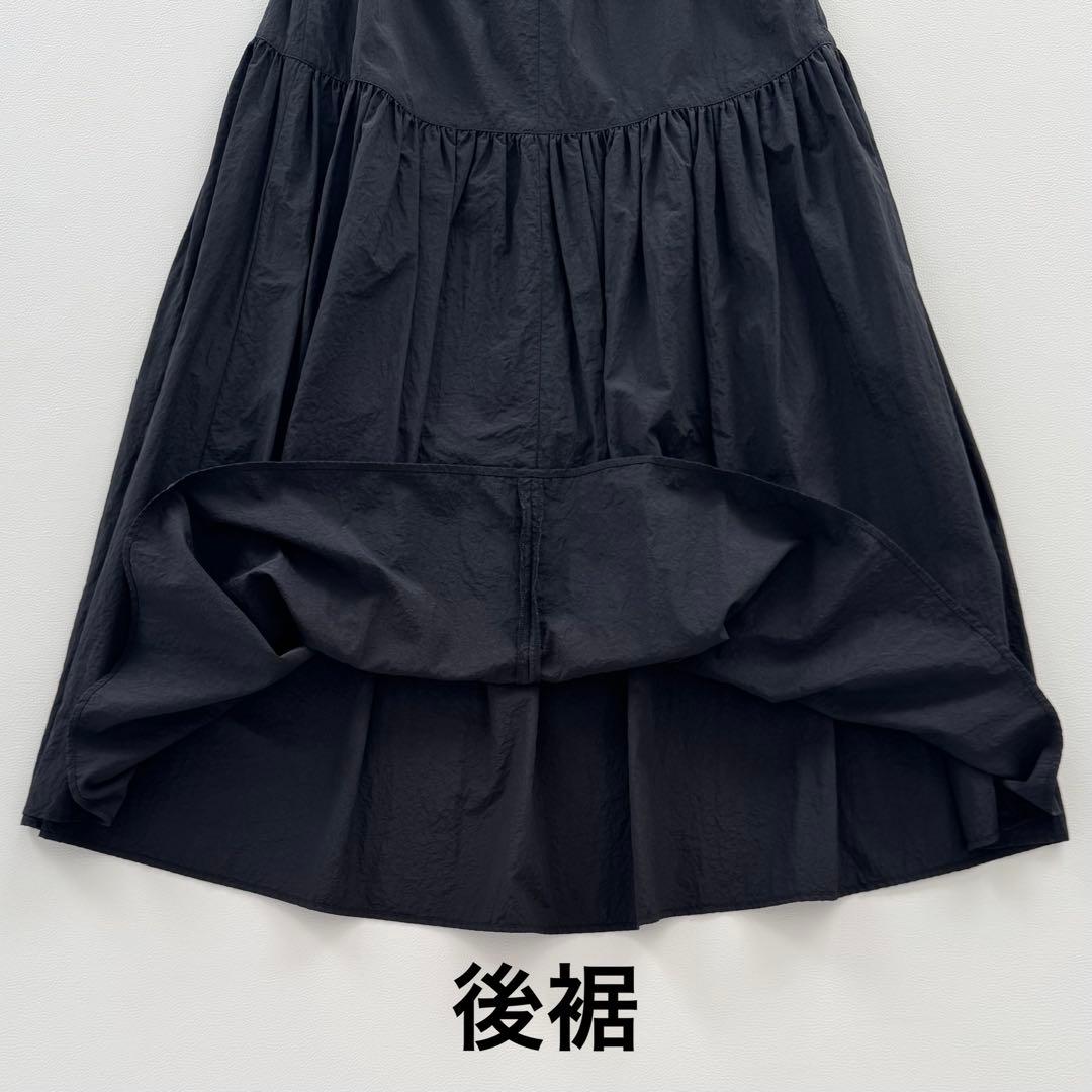 ウィムガゼットWhimGazetteヴィンテージタフタスカート黒フリーサイズ美品