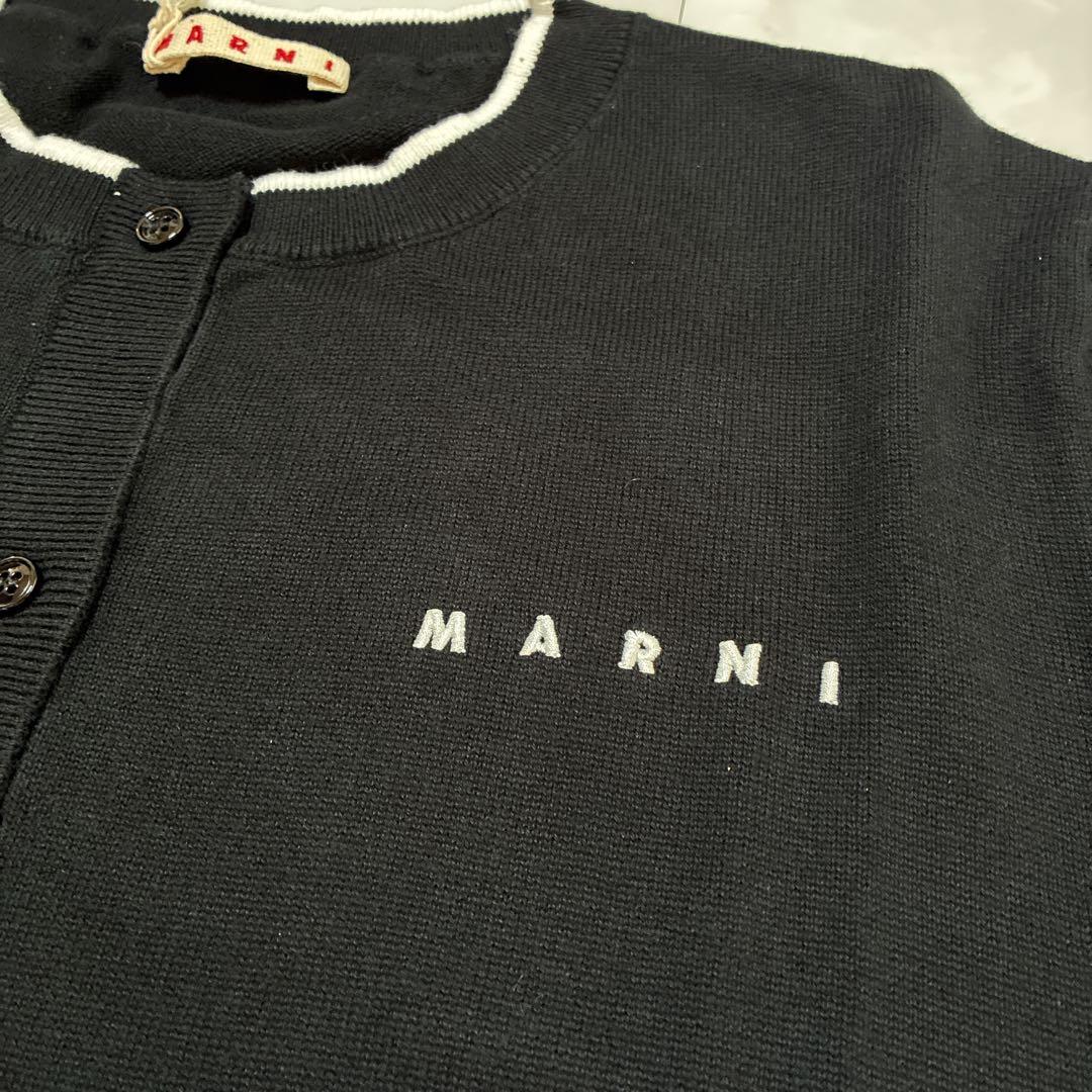 新品・MARNI マルニ ブラック カーディガン 新品タグ付き キッズ14Y