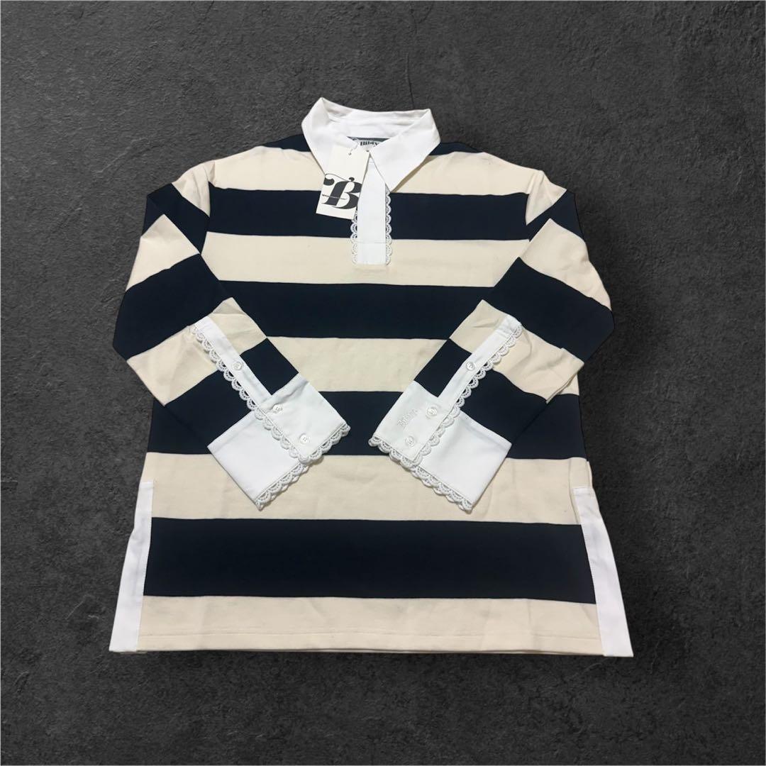 Bibiy. B. FRANCINE RUGBY TOP ネイビー