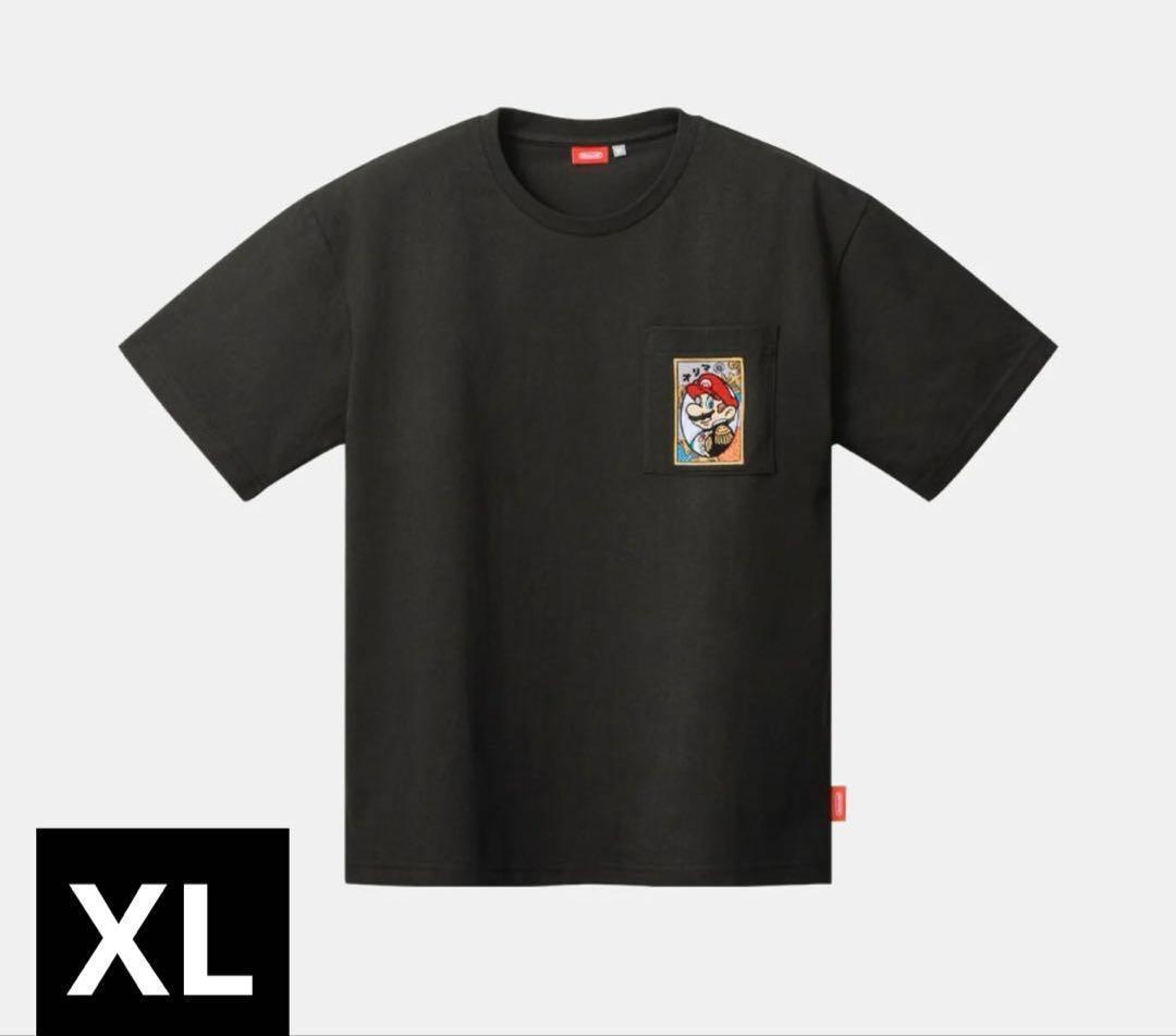 ニンテンドーストア限定 マリオ花札Tシャツ 黒 XLサイズ　Nintendo