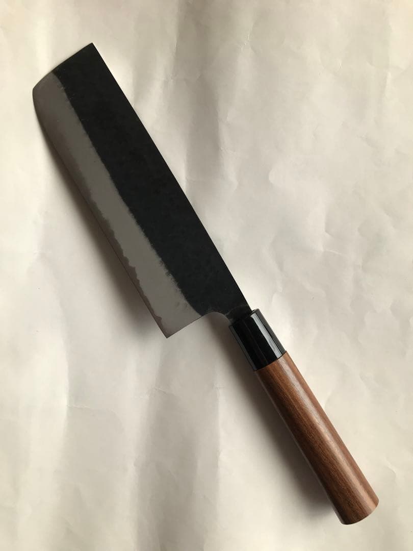 菜切り包丁　藤下新次氏作　白ニ鋼　180mm 新品未使用