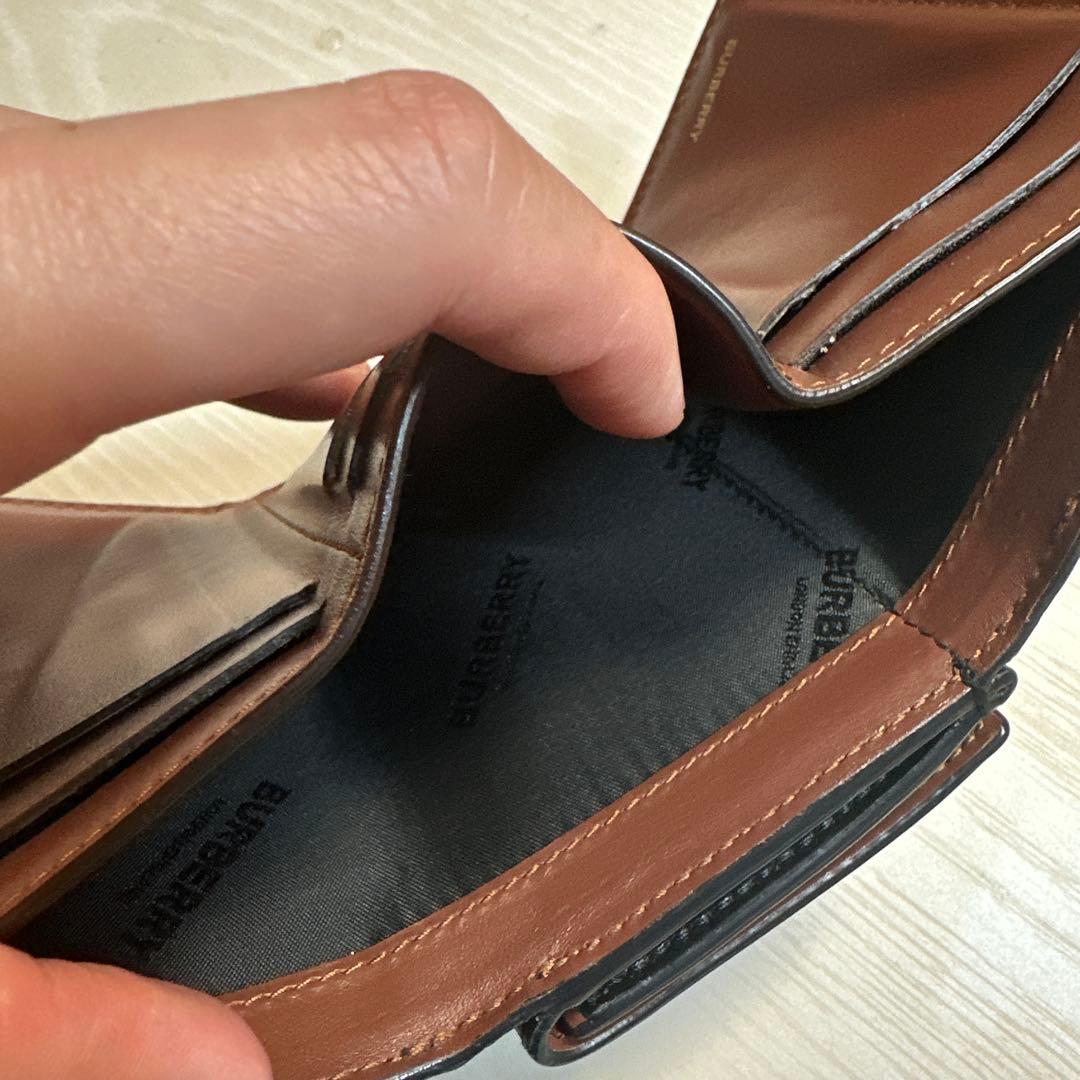 Burberry ストライプ 三つ折り財布