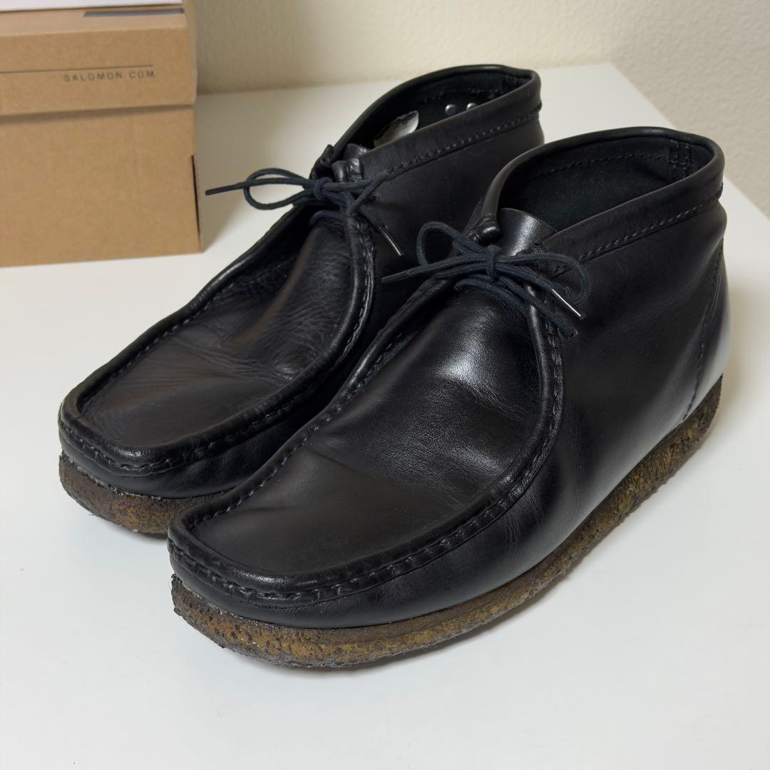靴 Clarks ORIGINALS WALLABEE Black leather