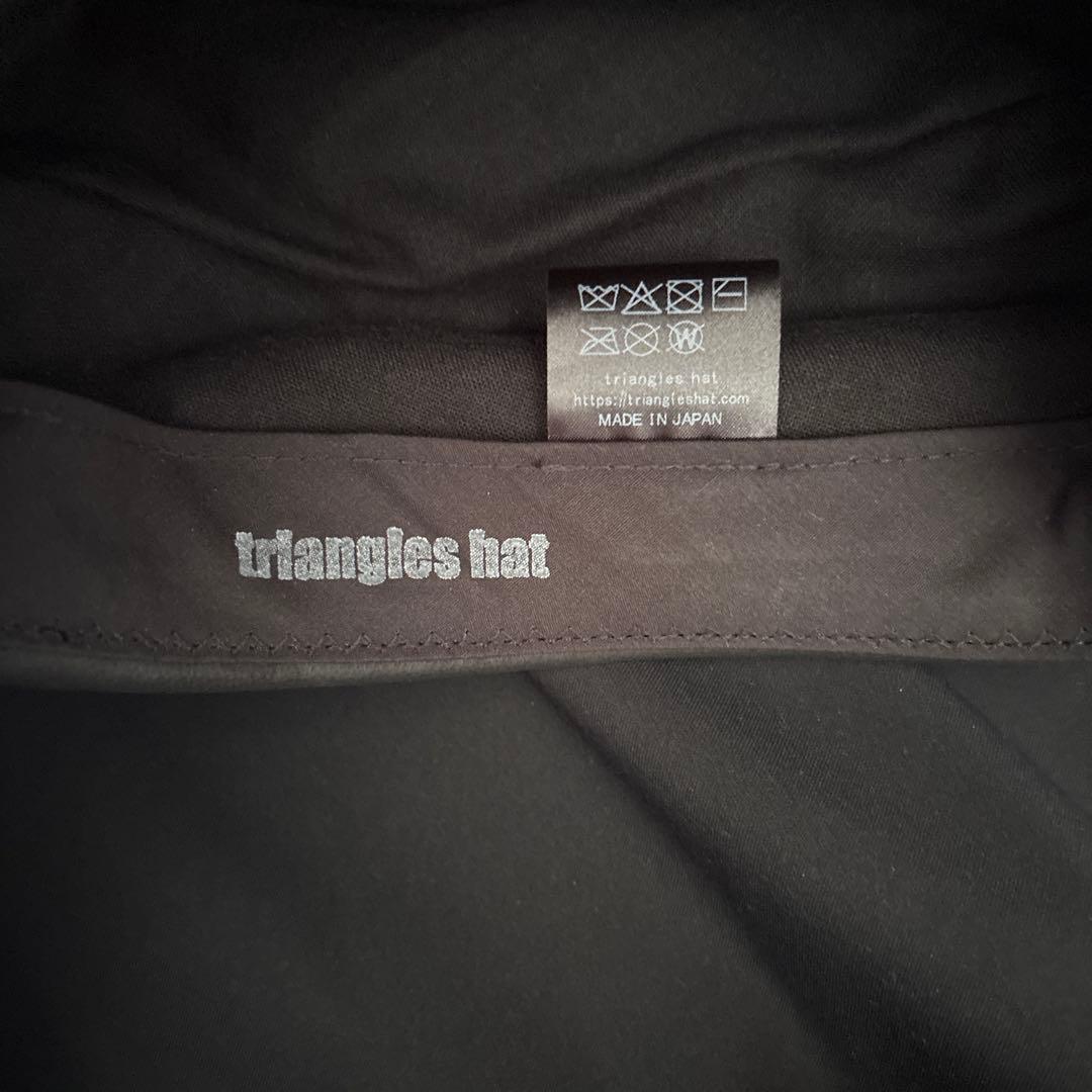 triangleshat black bleached turn cap タグ付