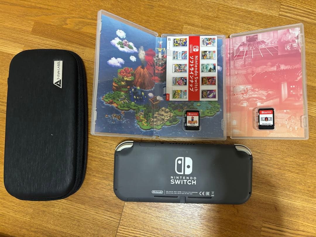 Nintendo Switch Lite グレー カセット ケース 付き