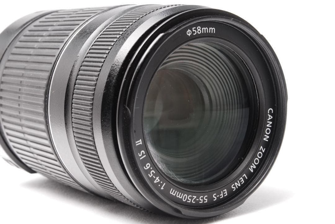 【美品】EF-S CANON 55-250 1:4-5.6 IS Ⅱ望遠レンズ