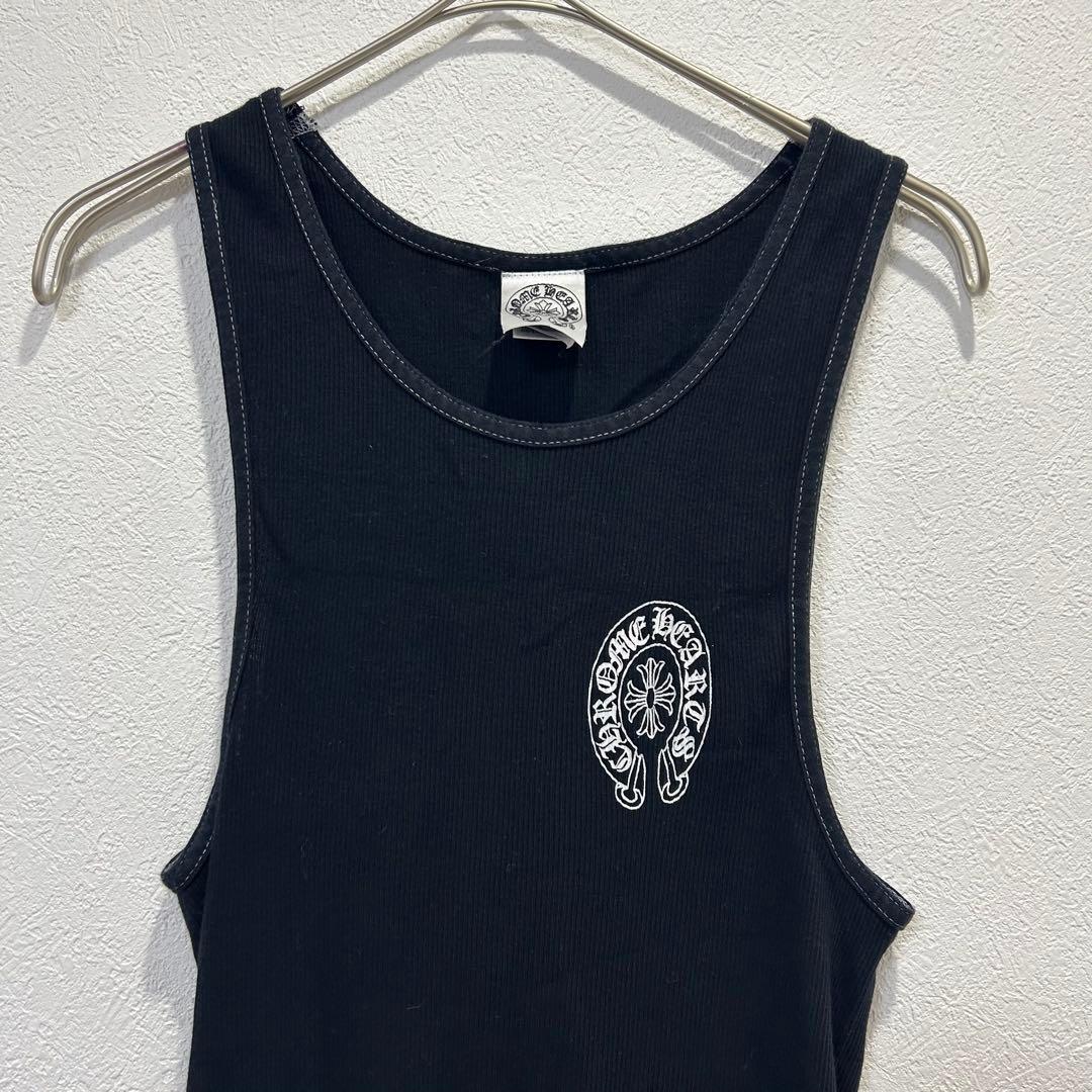 希少chrome hearts クロムハーツ(L)ホノルル限定/黒/タンクトップ