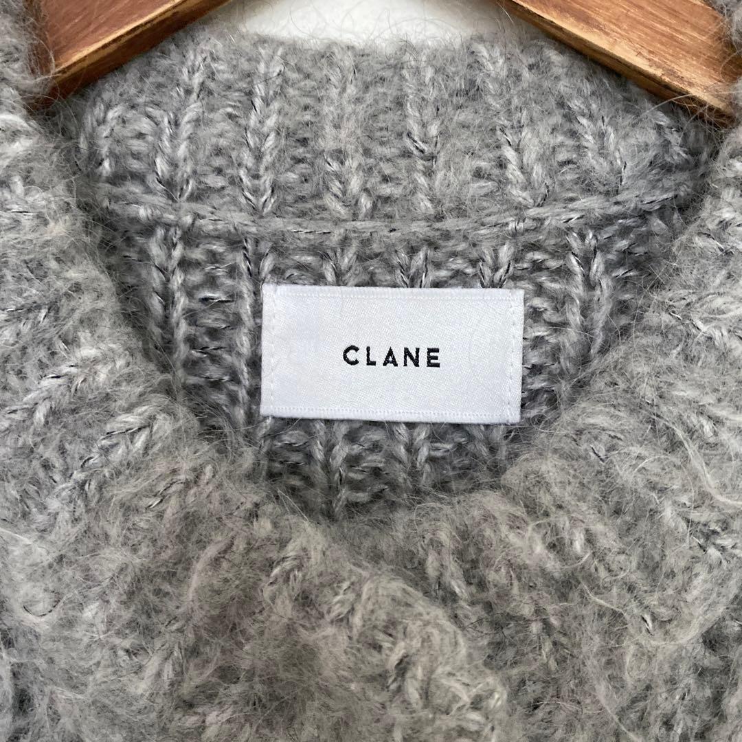 CLANE クラネ　モヘアシャギーカーディガン　サイズ1