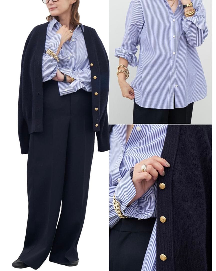 Deuxieme Classe Conventional カーディガン ネイビー