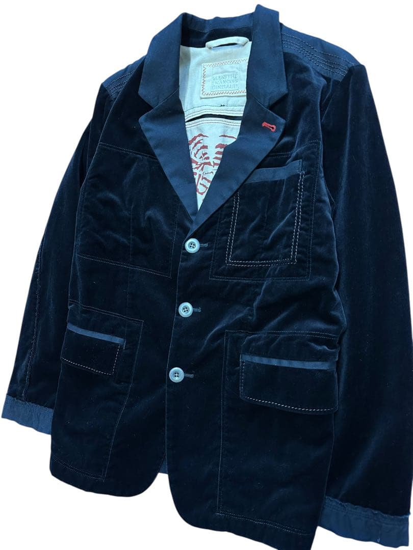 美品 MARITHE FRANCOIS GIRBAUDベロア テーラードャケット