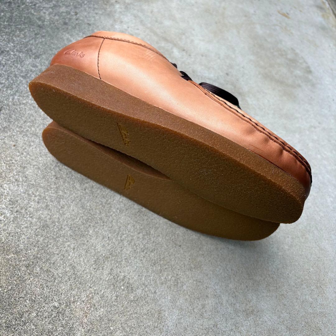 新品 未使用 26.5cm クラークス ワラビー レザー シューズ