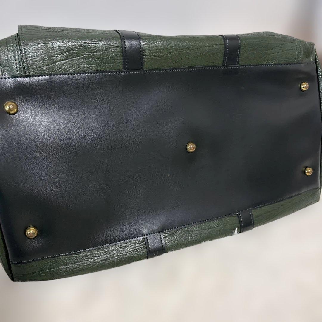 【未使用・鍵付】TROUBADOUR 2way ダレスバッグ ボストン 深緑