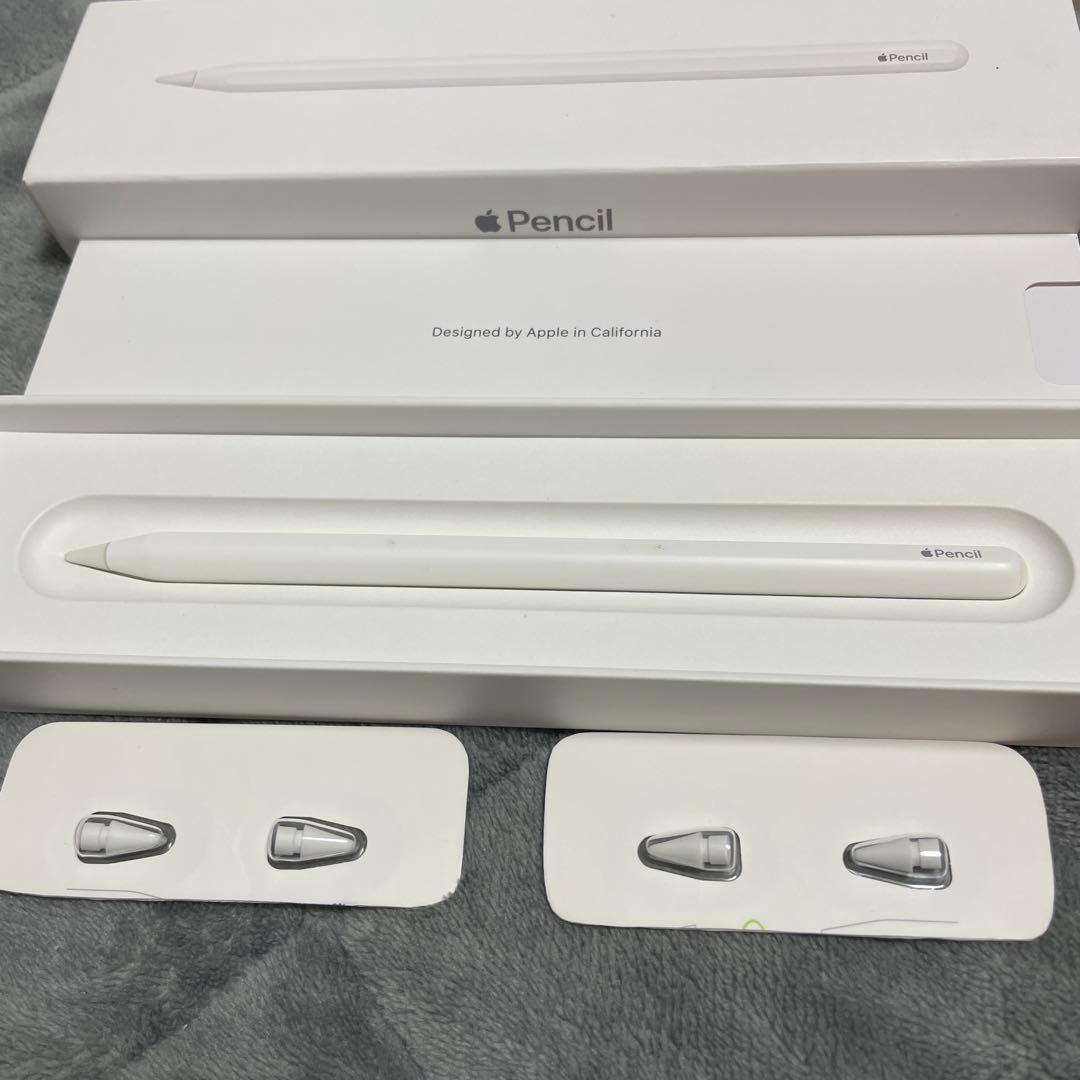 Apple Pencil 第2世代　ホワイト 替えのペン先付き