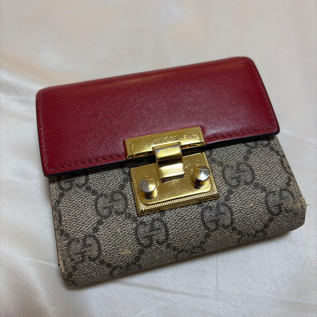 本日限定Gucci 財布　ピンク　レッド