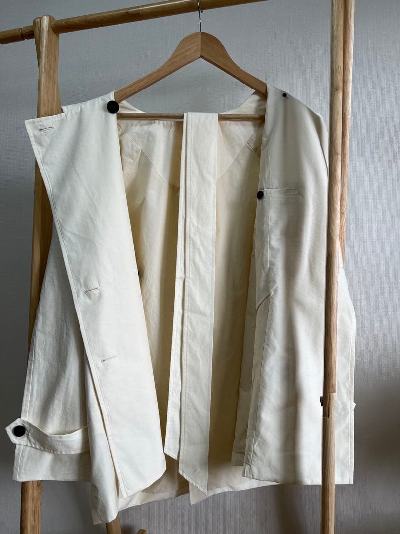 新品 TODAYFUL * Spring Short Trench エクリュ白