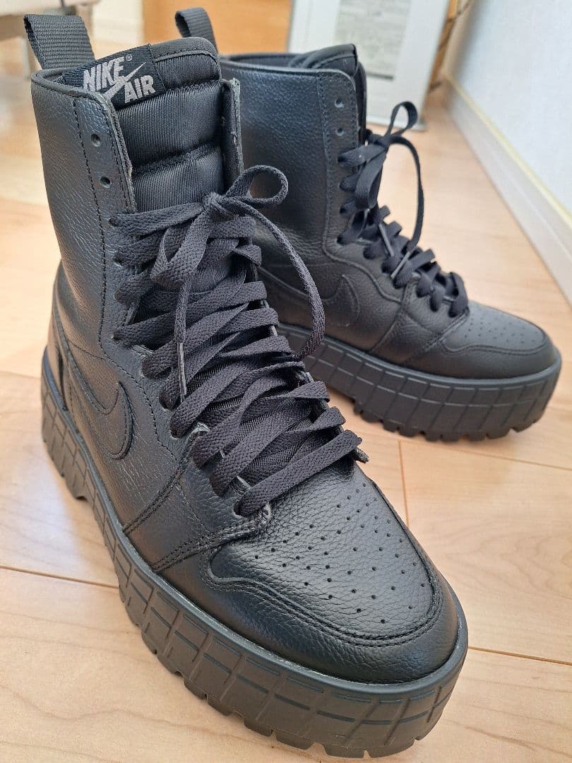 靴 NIKE WMNS AIR JORDAN 1 BROOKLYN BLACK