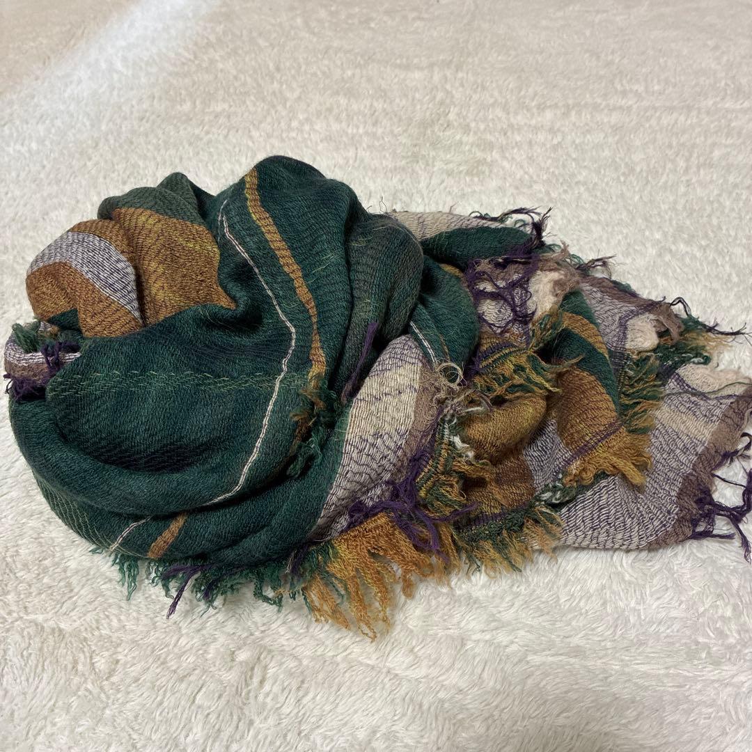 小物 tamaki niime roots shawl SQUARE wool