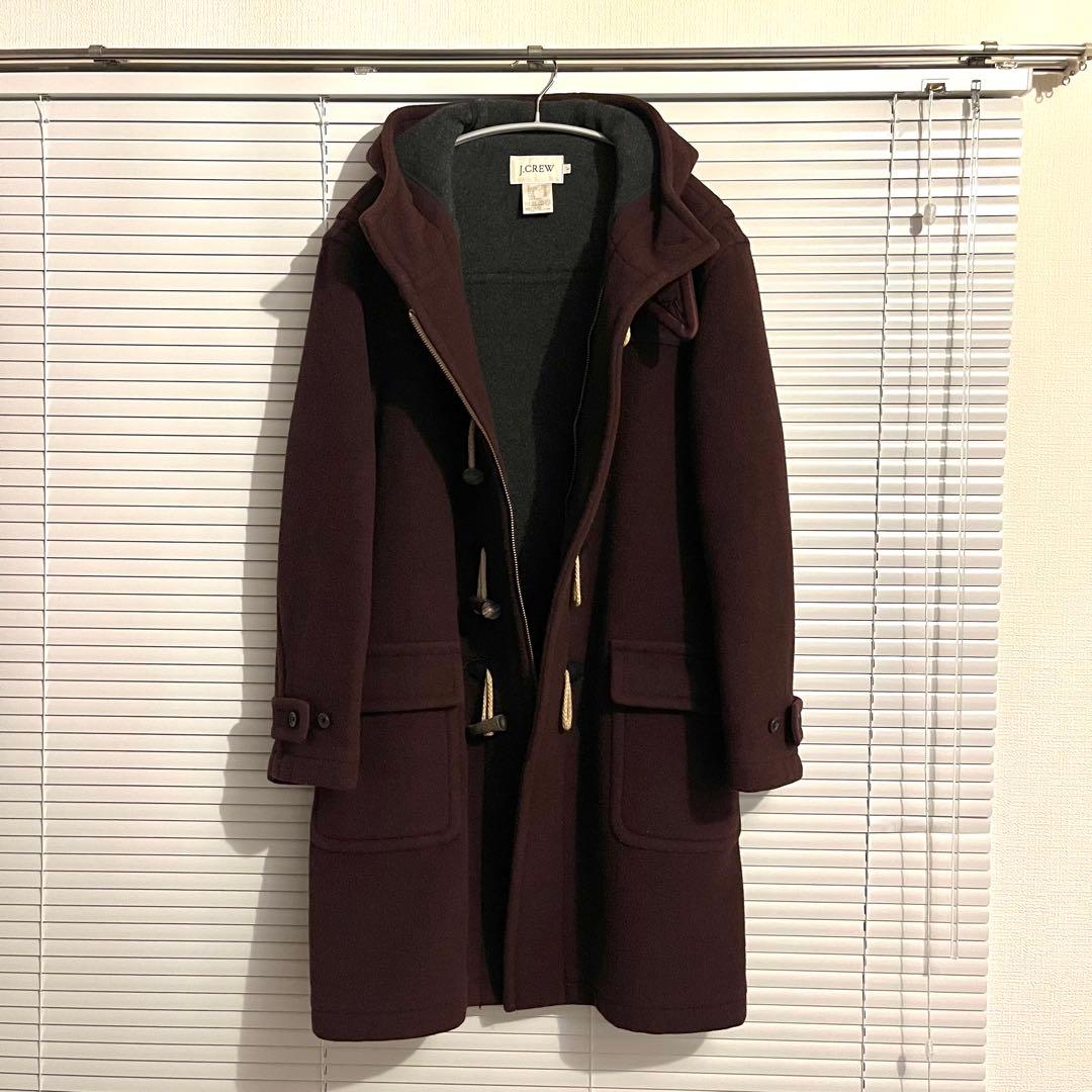 90s 希少カラー J.CREW ジェイクルー ダッフルコート ウール ロング丈