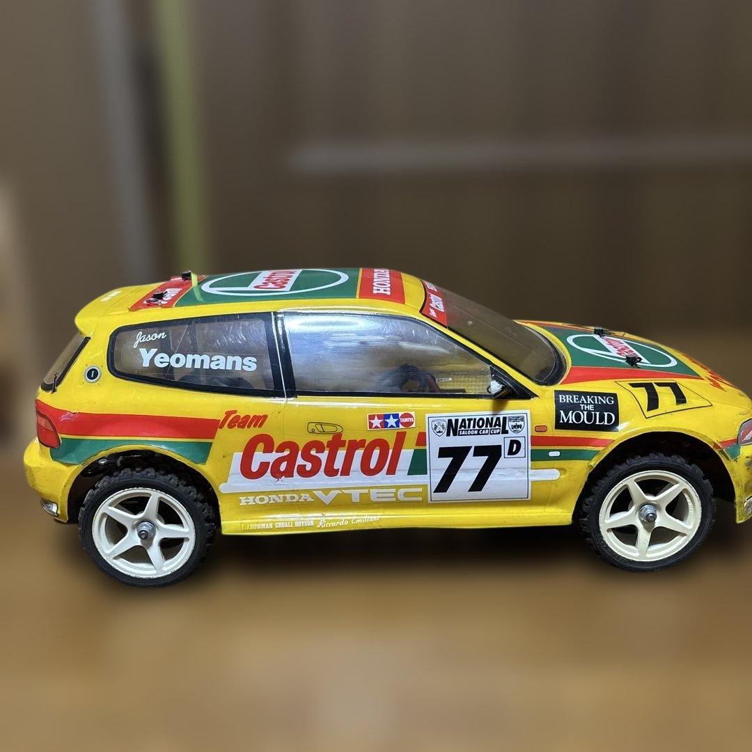 【中古ジャンク】田宮　ラジコンカー　TT-01シャーシ