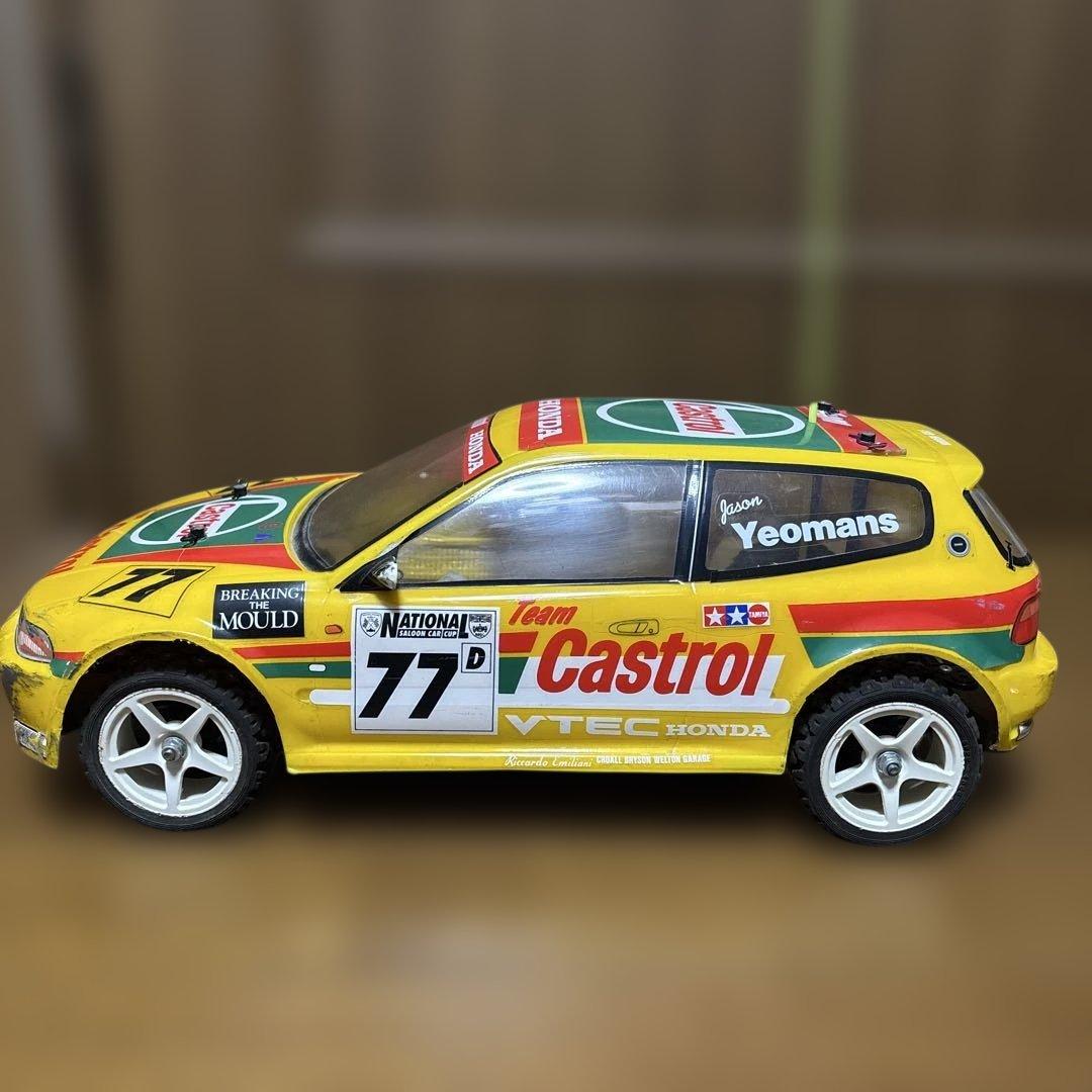 【中古ジャンク】田宮　ラジコンカー　TT-01シャーシ