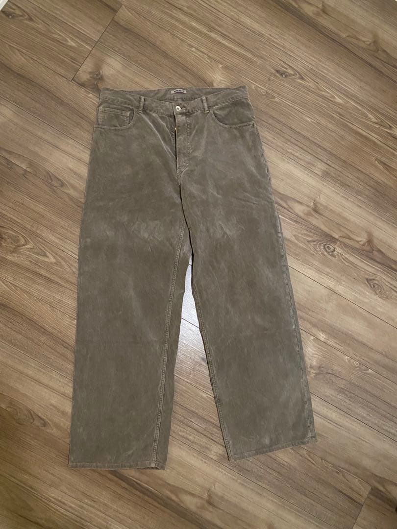 パンツ auralee PIGMENT DYED FINX CORDUROY