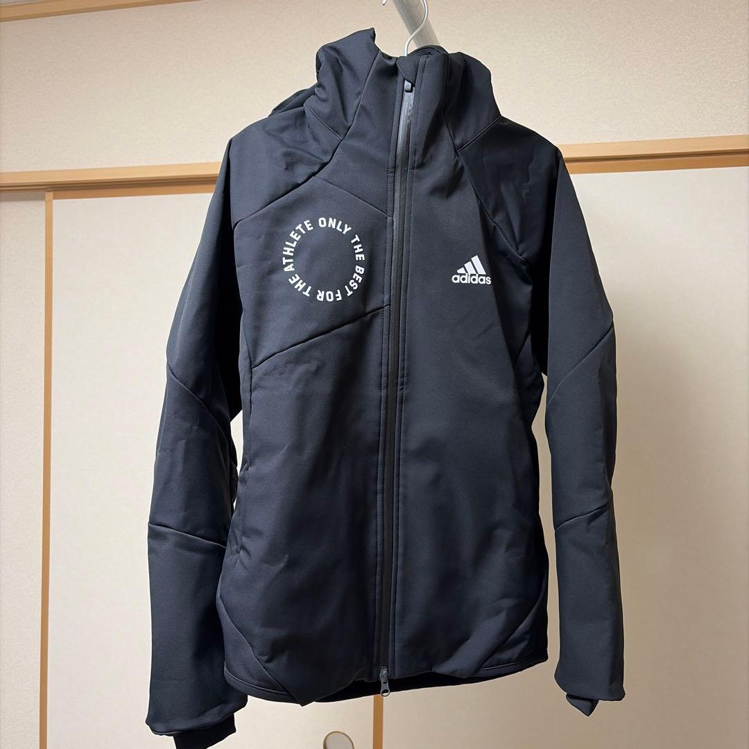 adidas 2024年秋冬モデル アディダス ウォームアップ 黒 上下セット