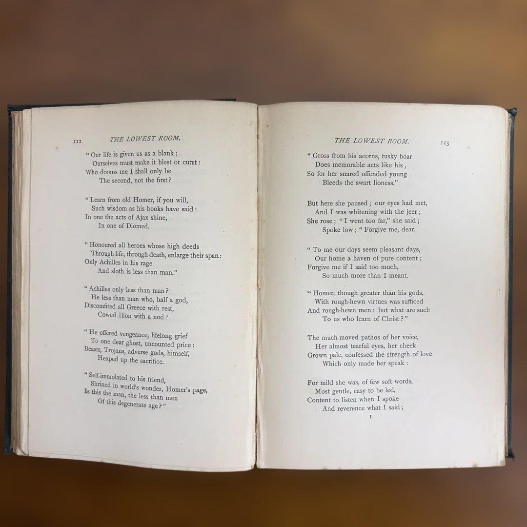 洋書 Poems - Christina G Rossetti 1891Vintage