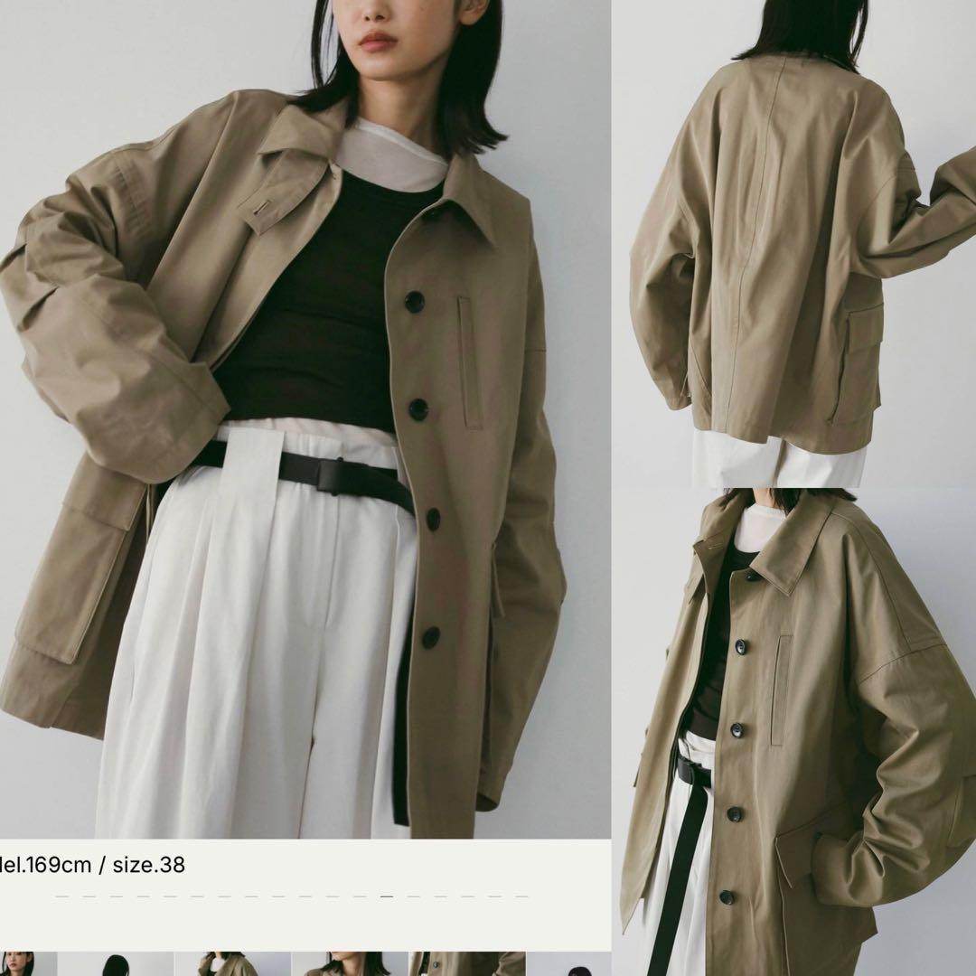 anuke 26SS Over Half Coat ベージュ