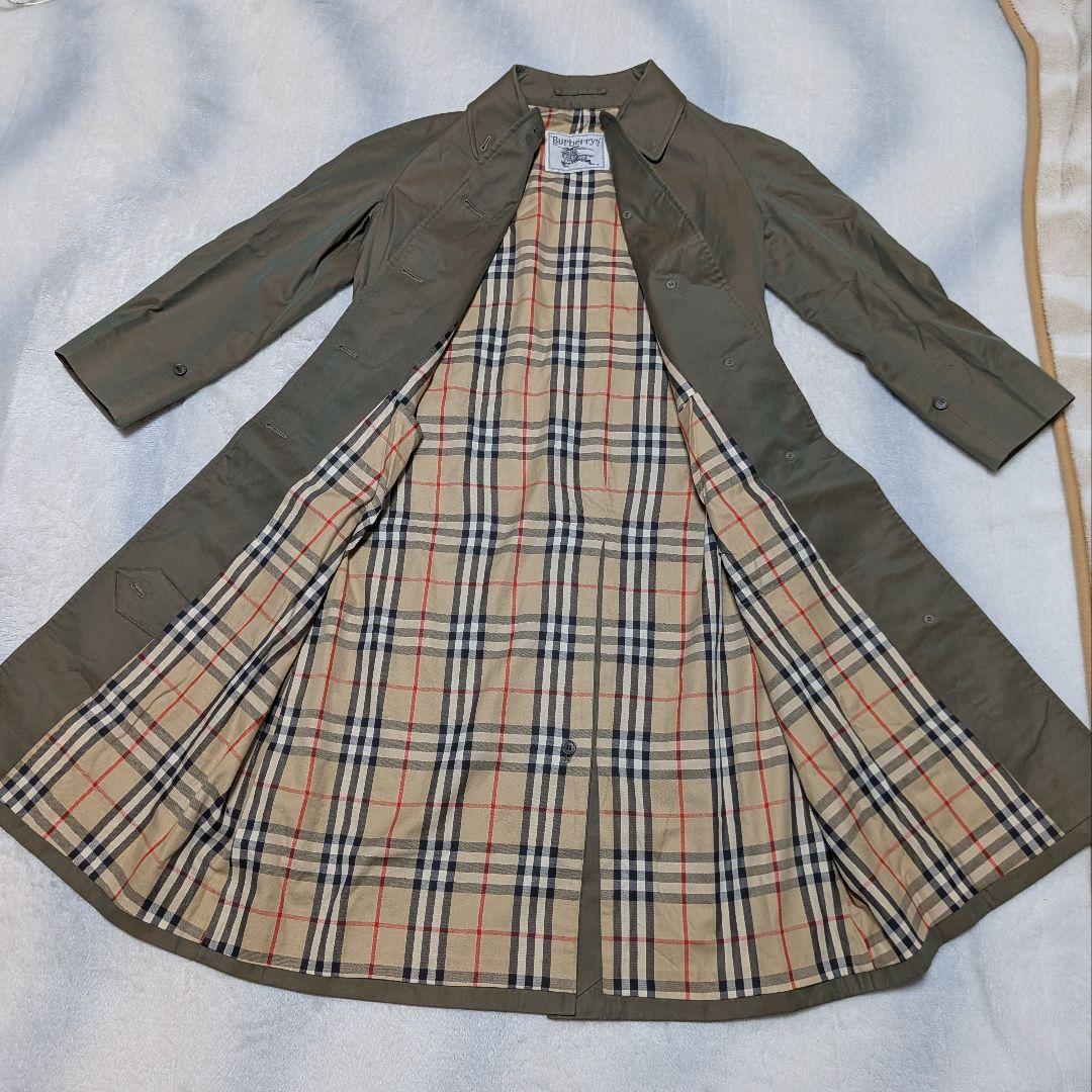 BURBERRY　バーバリー　コート オリーブグリーン（玉虫色）レデース　M