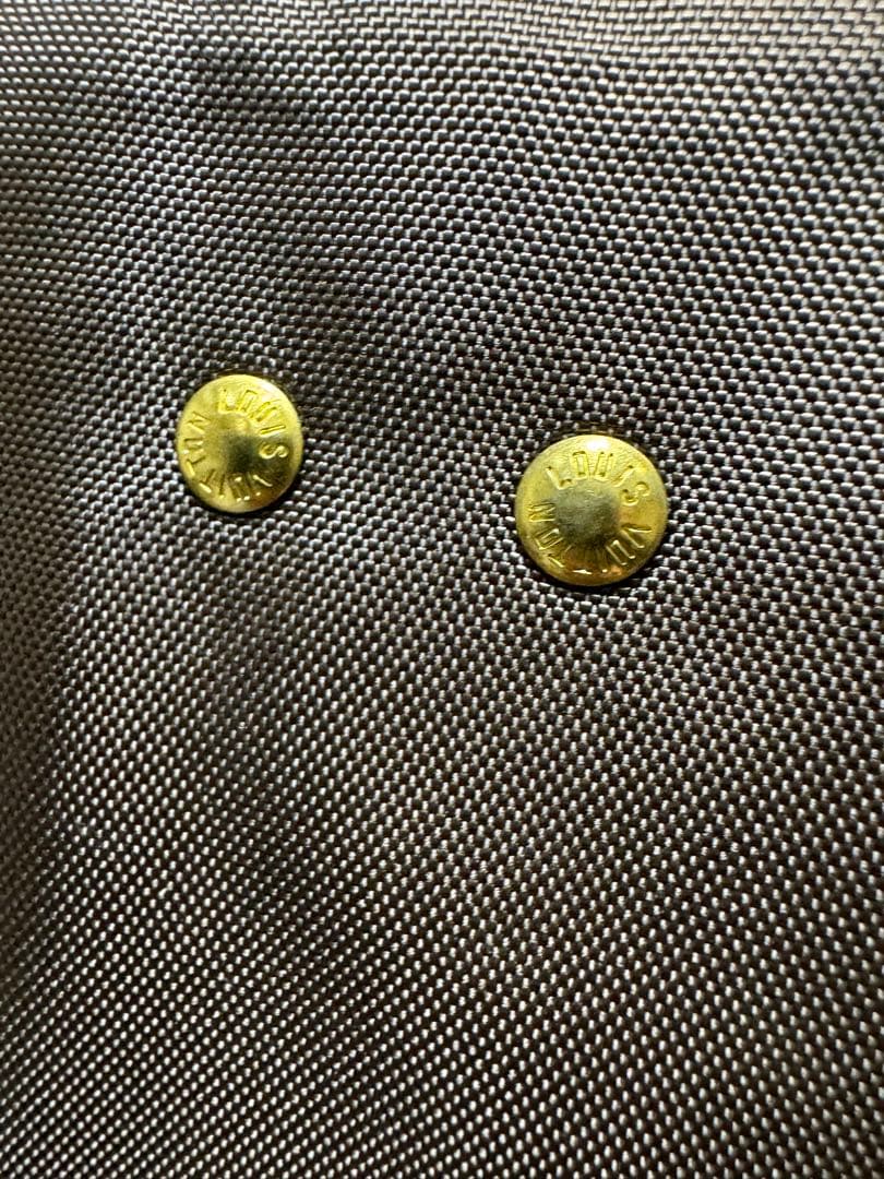 LOUIS VUITTON ガーメントバッグ ブラウン ナイロン ハンガー付き