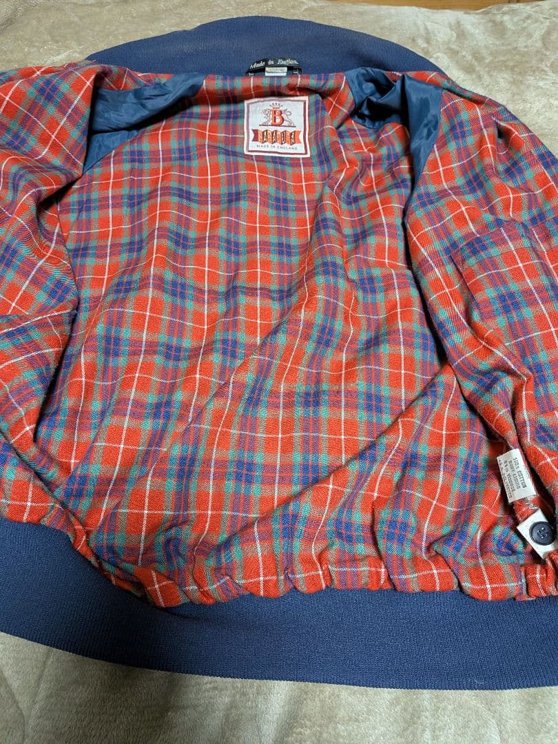 【英国製】BARACUTA G9 OPTIジップ期 ネイビー コットン100%