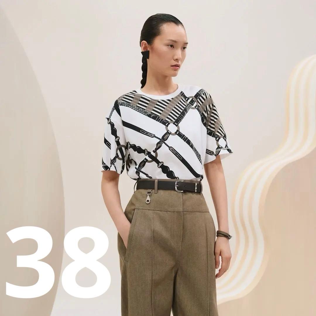 新品未使用 HERMES エルメス マキシTシャツ コーチング・リミックス 38