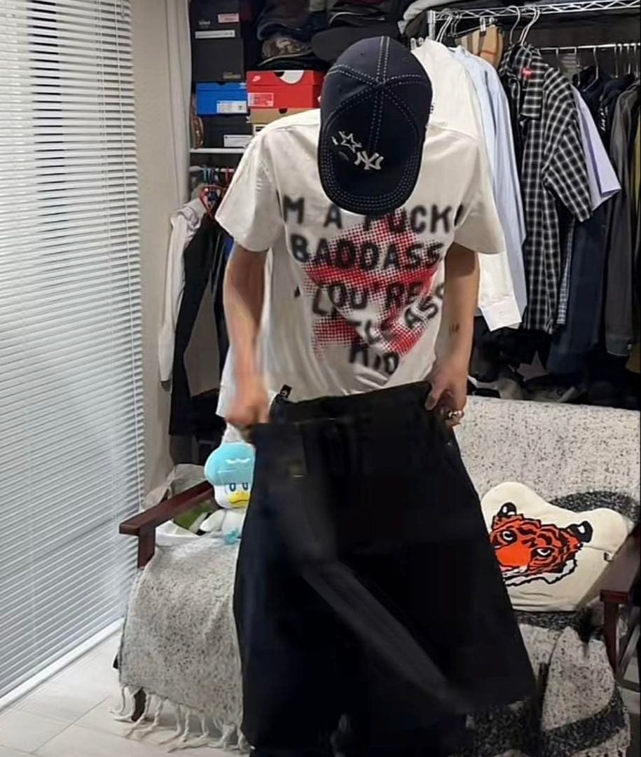 ANTIMID BIG LOGO TEE tig 着用 アンチミッド　S