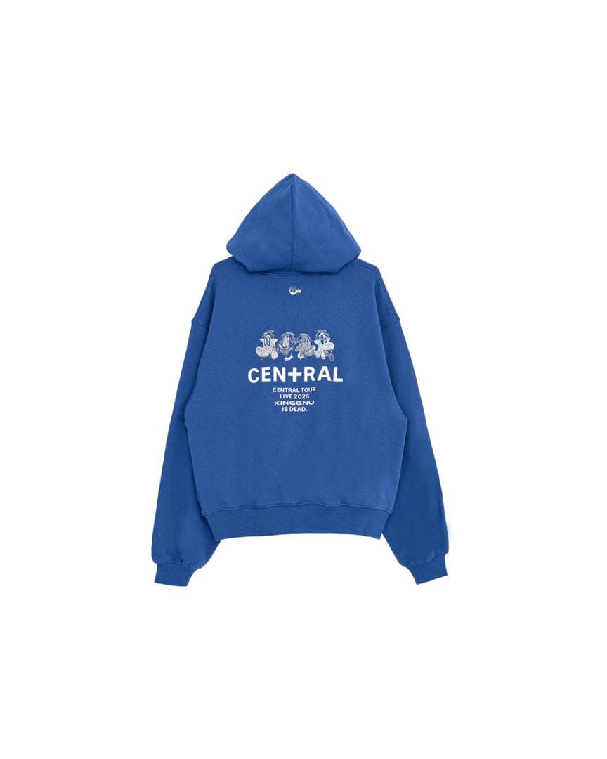 KING GNU公式 CENTRAL TOUR フーディー 青　サイズL