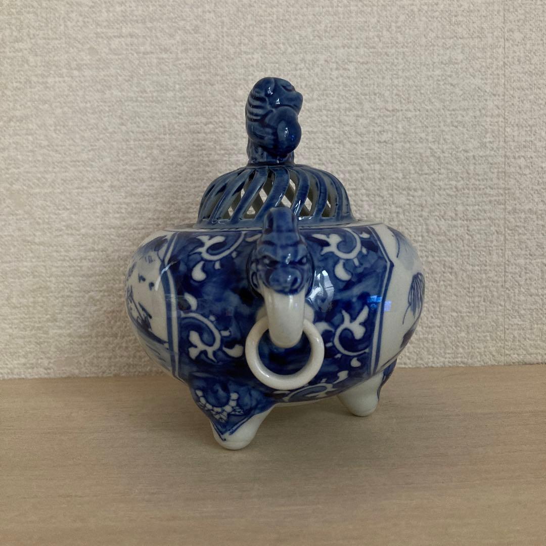 香炉　九谷焼　旭山窯