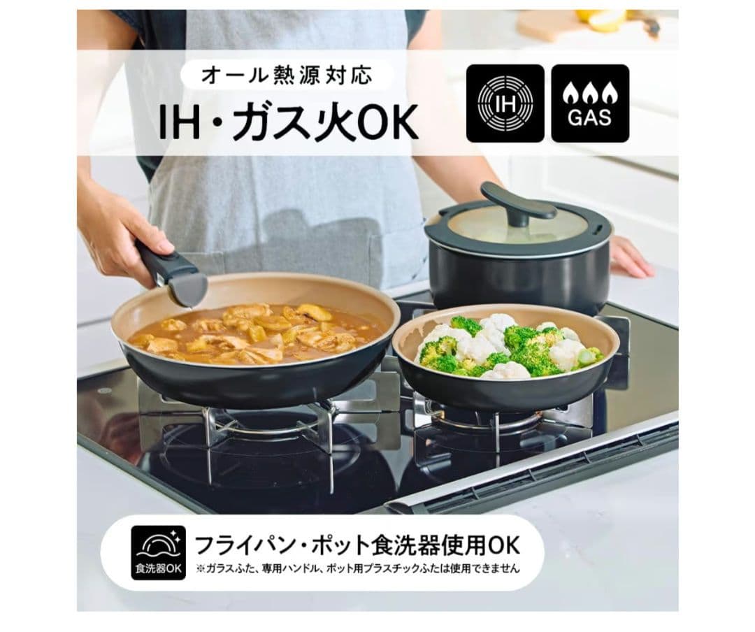 komochan【新品未使用】エバークック フィット フライパン8点セット
